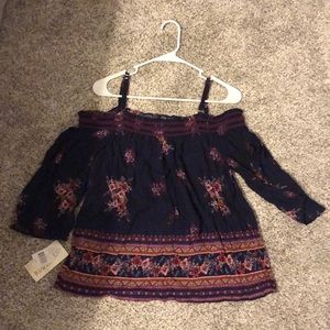 Off the shoulder floral top